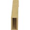 Ekena Millwork 5-inch W x 18-inch D x 24-inch H Del Monte Rough Cedar Woodgrain TimberThane Knee Brace, Primed BRCUR05X18X24DELRCPR - alternate 3